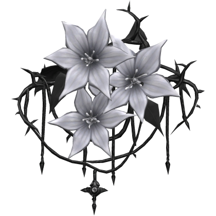 White Flower Back Roblox item