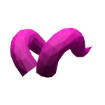 Pink Long Flow Horns