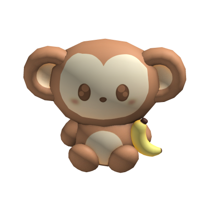 ♡ monkey plushie (holdable)