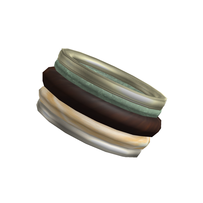 ☆ Boho Green 2000s Brown Cute Thrift Bangles 3.0