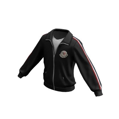 Black Clizzy Tapered Designer Tracksuit Top Roblox NoFilter