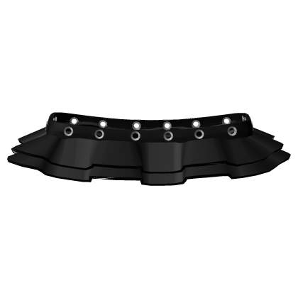 Grunge Black Belted Grommet Skirt