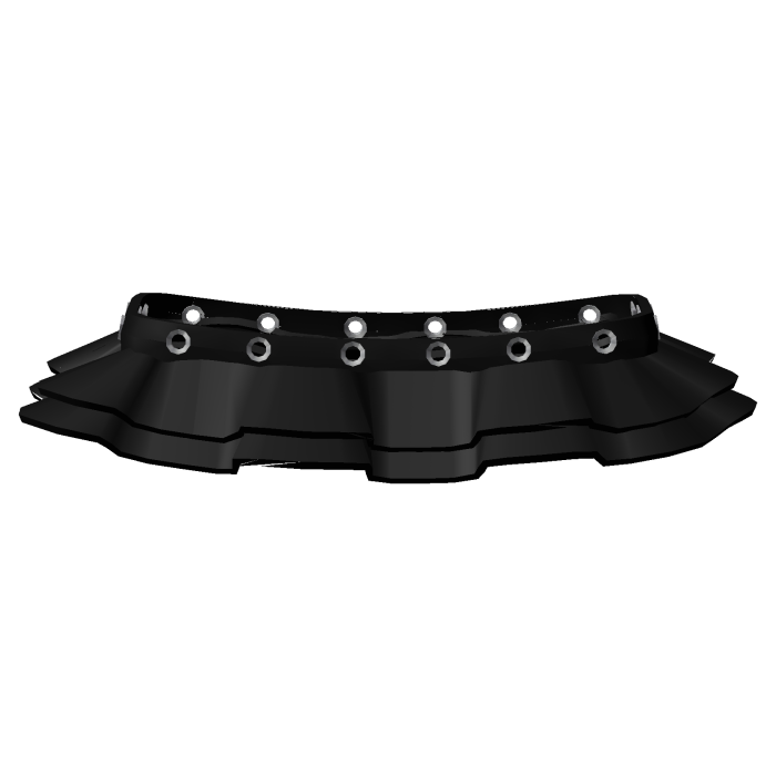 Grunge Black Belted Grommet Skirt