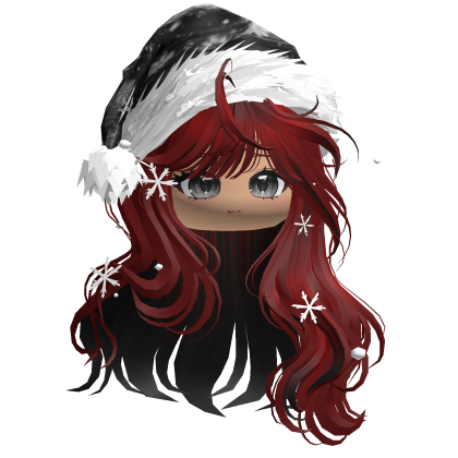 Christmas Waves w/Santa Hat (Red&Black)