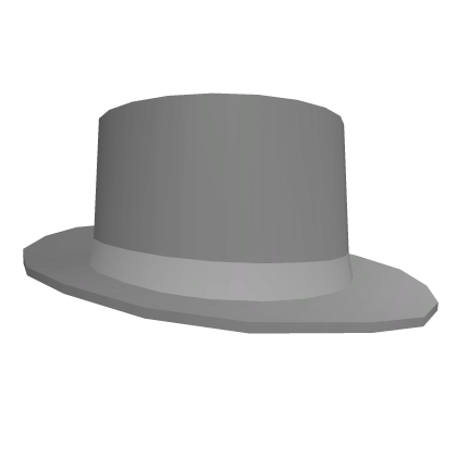 Roblox Item Silver Top Hat Fedora