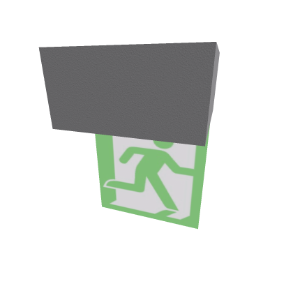 run man exit sign
