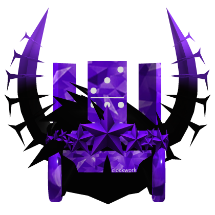 ⏳LIMITED SPARKLE] Purple Hair+Crown+Horn+Clockwork Roblox item