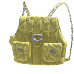 Coach Quilted Backpack Yellow Roblox Exclusive