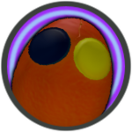 Orange Plastic Scrambled Egg