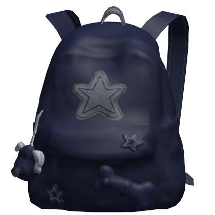 Navy Star Y2K Streetwear Backpack