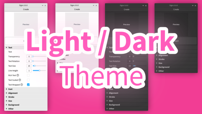 Signs — Create text label signs easily preview 3