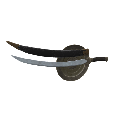 mongolian sword and shield