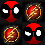 Deadpool(GeikGeik55) & The Flash(clown17)