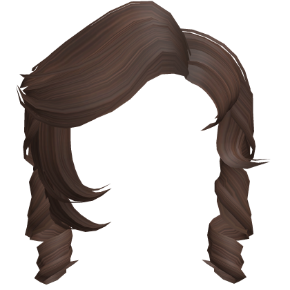 Curly Flow Kash Bangs in Brown Roblox item