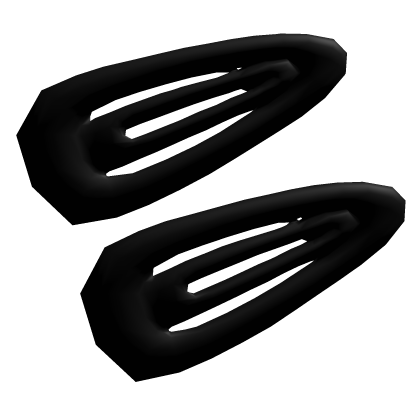 Cute Doll Hair Clips Black Roblox item