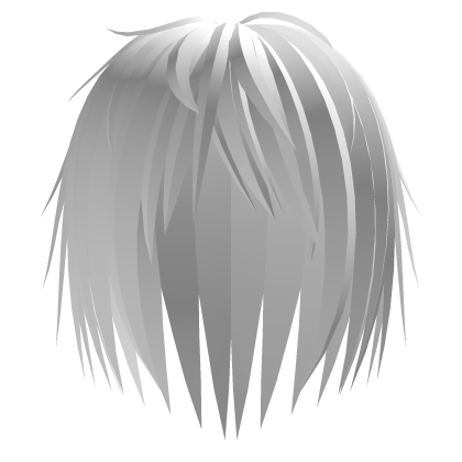 white long emo scene spiky hair