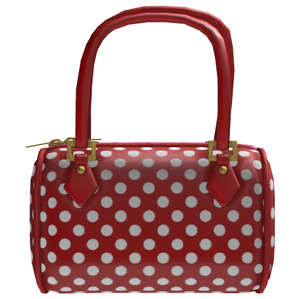 M$| Red and White Polkadot Bag