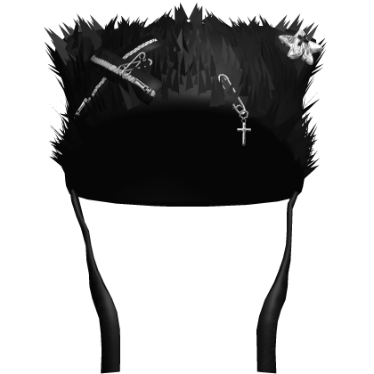 Black Y2K Beanie Spiky Star Beanie Roblox item