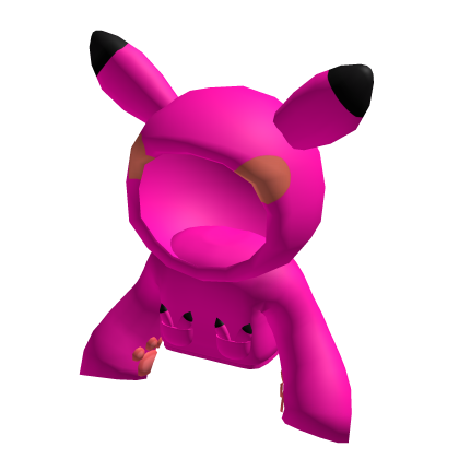 Hot Pink Cutesy Pikachu crop hoodie thumbnail