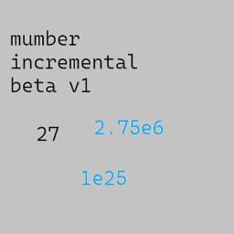 mumber incremental