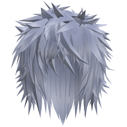 light blue gothic messy emo boy hair