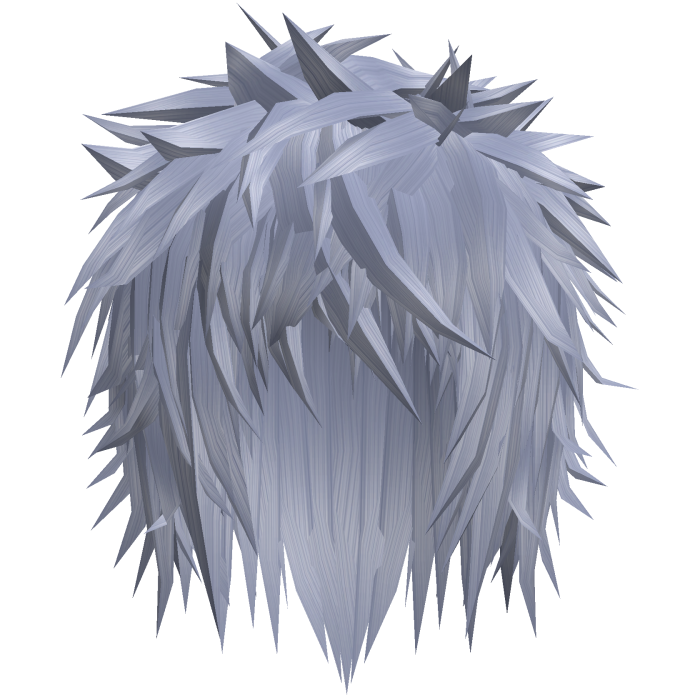 light blue gothic messy emo boy hair