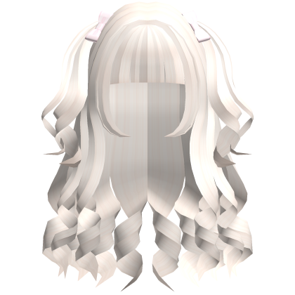  ♡ : platinum pretty princess long curly hair  Roblox item
