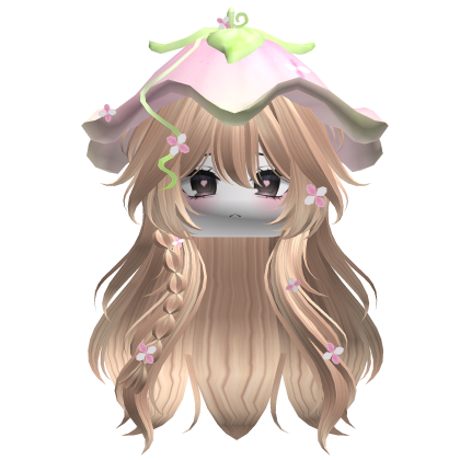 Kawaii Fluffy Layered Flower Hair (Blonde)