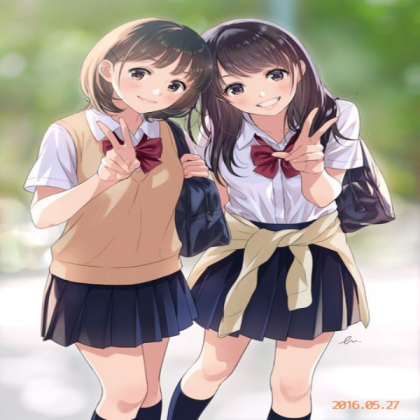 Twin Anime Girls Cute <3 Roblox decal