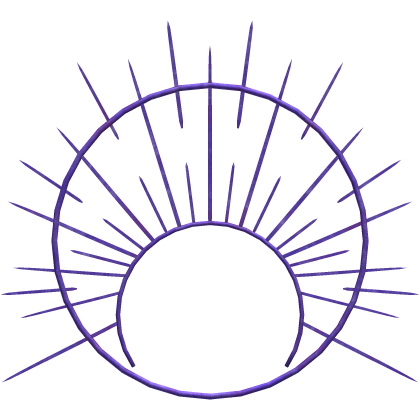 purple angelic halo crown
