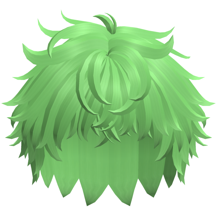 Messy Anime Short Wolfcut (Green)