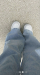 {}Jean bottoms feet