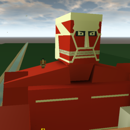 AoT Game Me w/ Colossal Titan Roblox decal