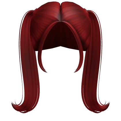 -',ৎ High Flowy Doll Pigtails in Red