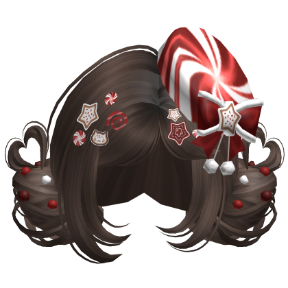♡ Christmas Candycane Buns (Honey Blonde)