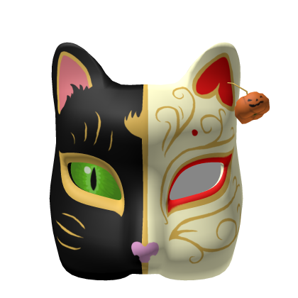 Cursed Japanese Kitsune Halloween Mask