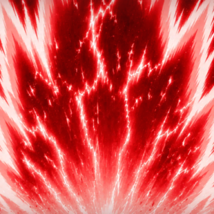 Red Aura Lightning Anime Power Storm Background