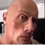 The rock works out