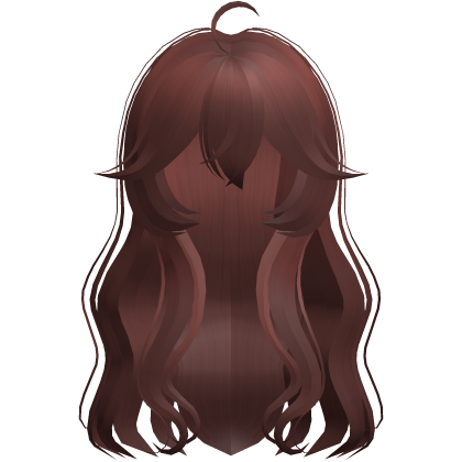 red long wavy wispy cute shoujo hair