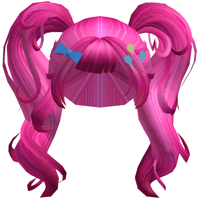 🎈 Pinkie Pie Pink Curly Pigtails Pony Mlp Hair