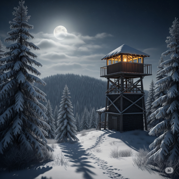 Snowy Watchtower