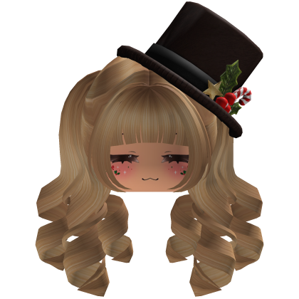 fluffy Christmas hair beret (Brown)