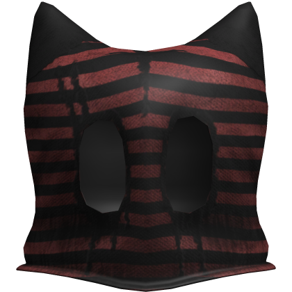 horror red striped cross mask Roblox item