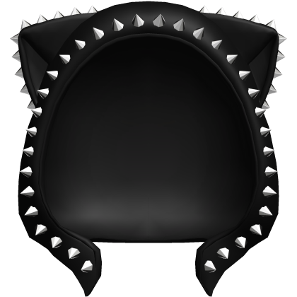 ♡ : alt emo moe spiked hoodie in black