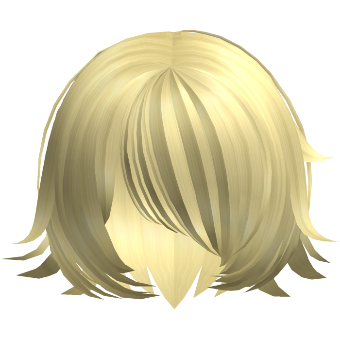 Yellow Spiky Anime Style Shy Short Bob Hair