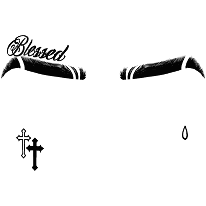 Slit Eyebrows w Tattoos