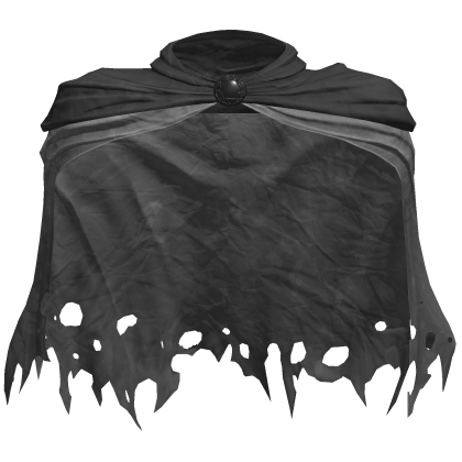 Worn Distressed Black & Gray Paladin Cloak