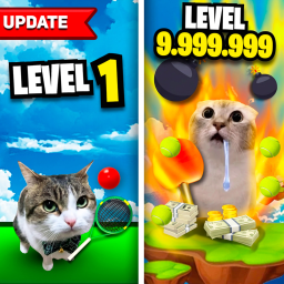 🎾 Cat Playing Tennis Simulator