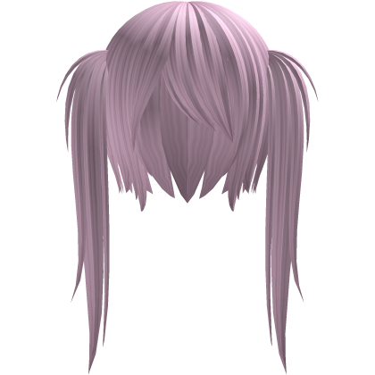 messy light pink twintails Roblox item
