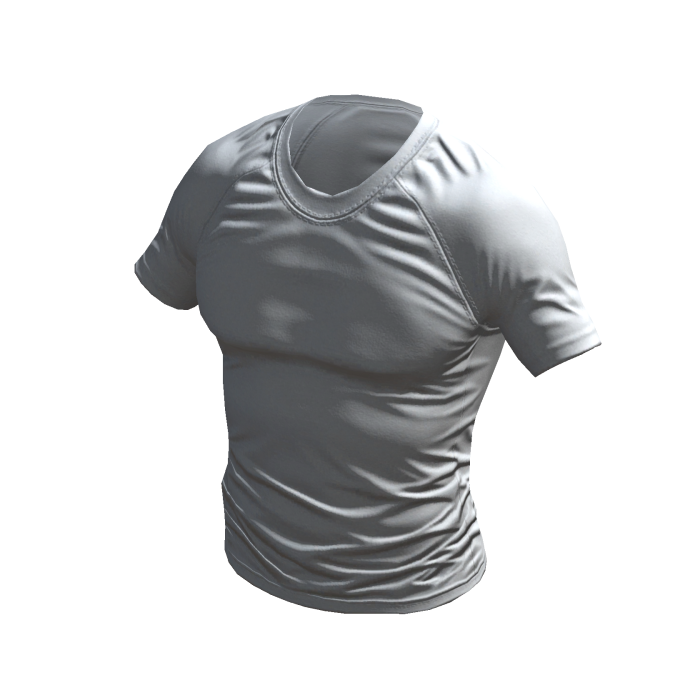 White Compressed Tee